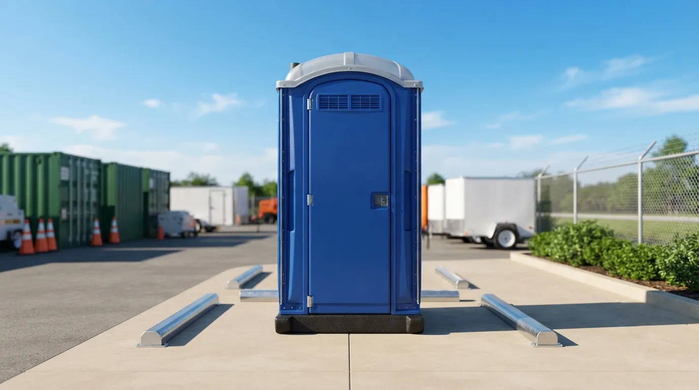 Portable toilet units ready for delivery in Greenville, SC